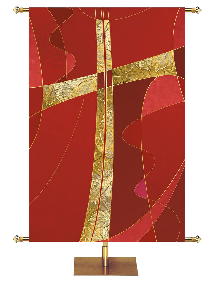 Symbols of Worship Custom Banner Cross - Custom Liturgical Banners - PraiseBanners