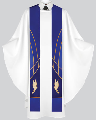 Liturgical Stole Dove Design