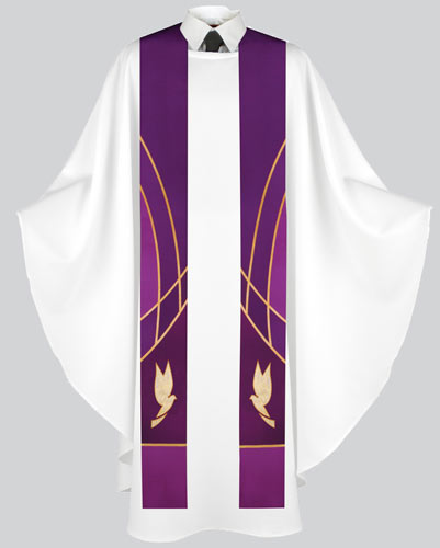 Liturgical Stole Dove - Paraments - PraiseBanners