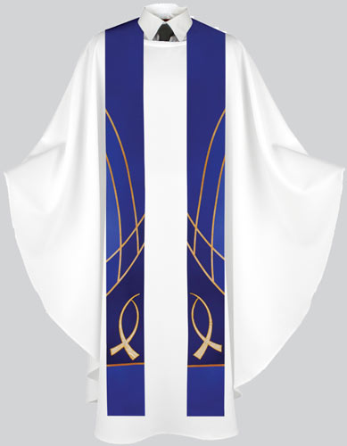 Liturgical Stole Fish Design