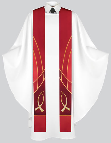 Liturgical Stole Fish - Paraments - PraiseBanners